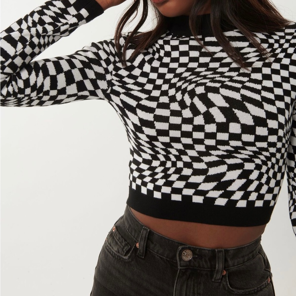 Garage Mock Neck Sweater Size XS